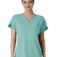 Women's Three-Pocket Y-Neck Dolman Scrub Top