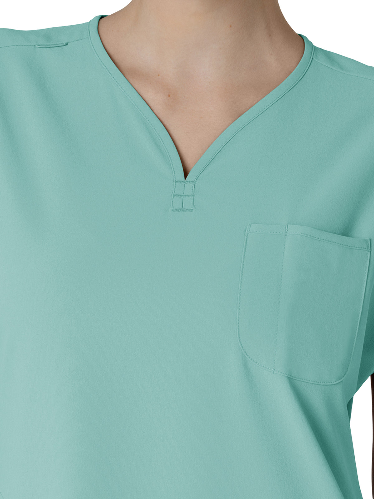 Women's Three-Pocket Y-Neck Dolman Scrub Top