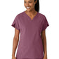 Women's Three-Pocket Y-Neck Dolman Scrub Top