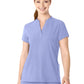 Women's Four-Pocket Mandarin Collar Scrub Top