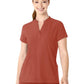 Women's Four-Pocket Mandarin Collar Scrub Top