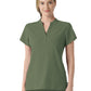 Women's Four-Pocket Mandarin Collar Top - 6734 - Olive