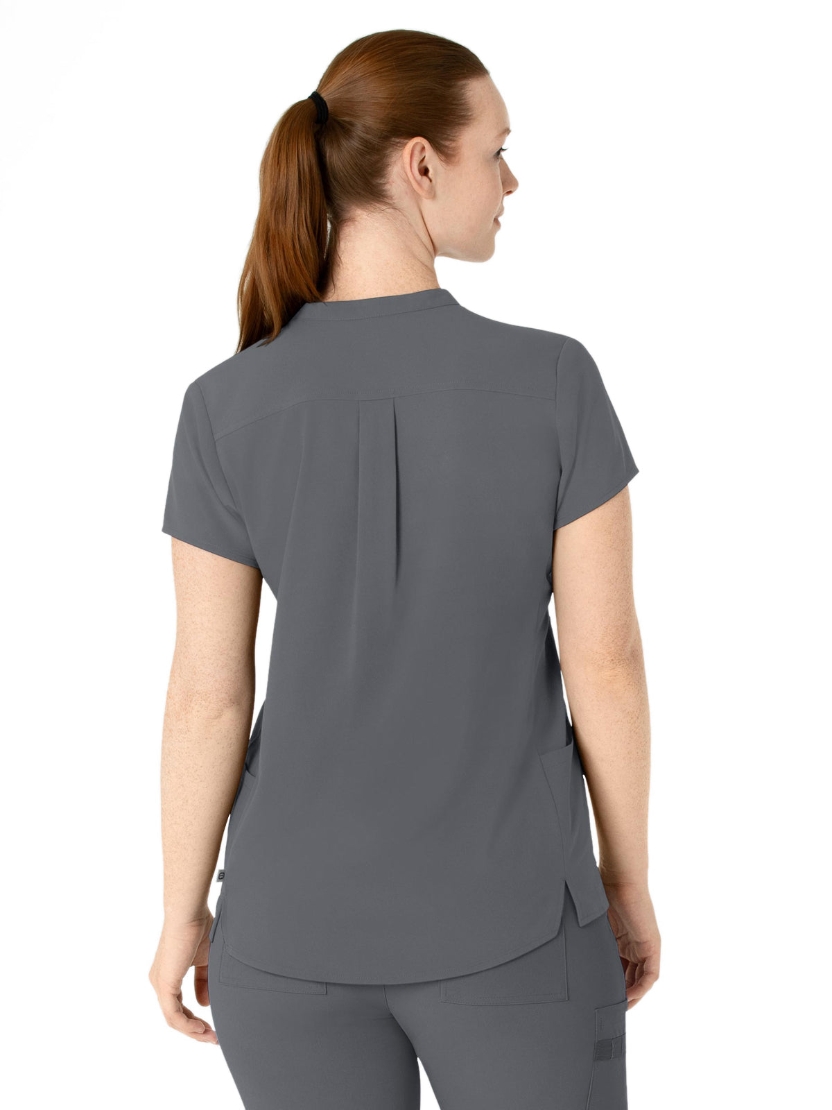 Women's Four-Pocket Mandarin Collar Top