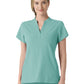 Women's Four-Pocket Mandarin Collar Scrub Top