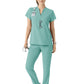 Women's Four-Pocket Mandarin Collar Scrub Top