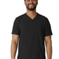 Men's V-Neck Five-Pocket Top - 6834 - Black