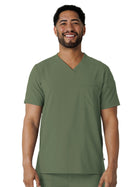 Men's V-Neck Five-Pocket Top - 6834 - Olive