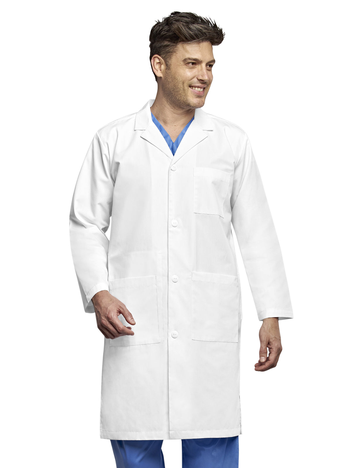 Men's Four-Pocket 42" Full-Length Lab Coat