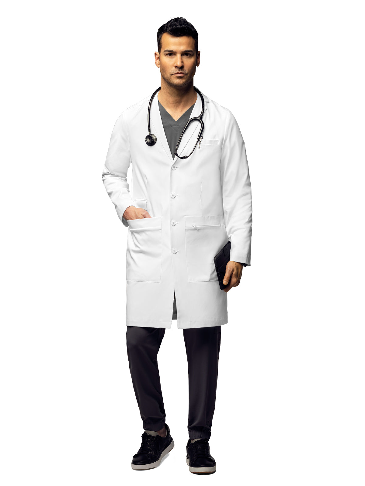 Men's Four-Pocket 38" Full-Length Lab Coat