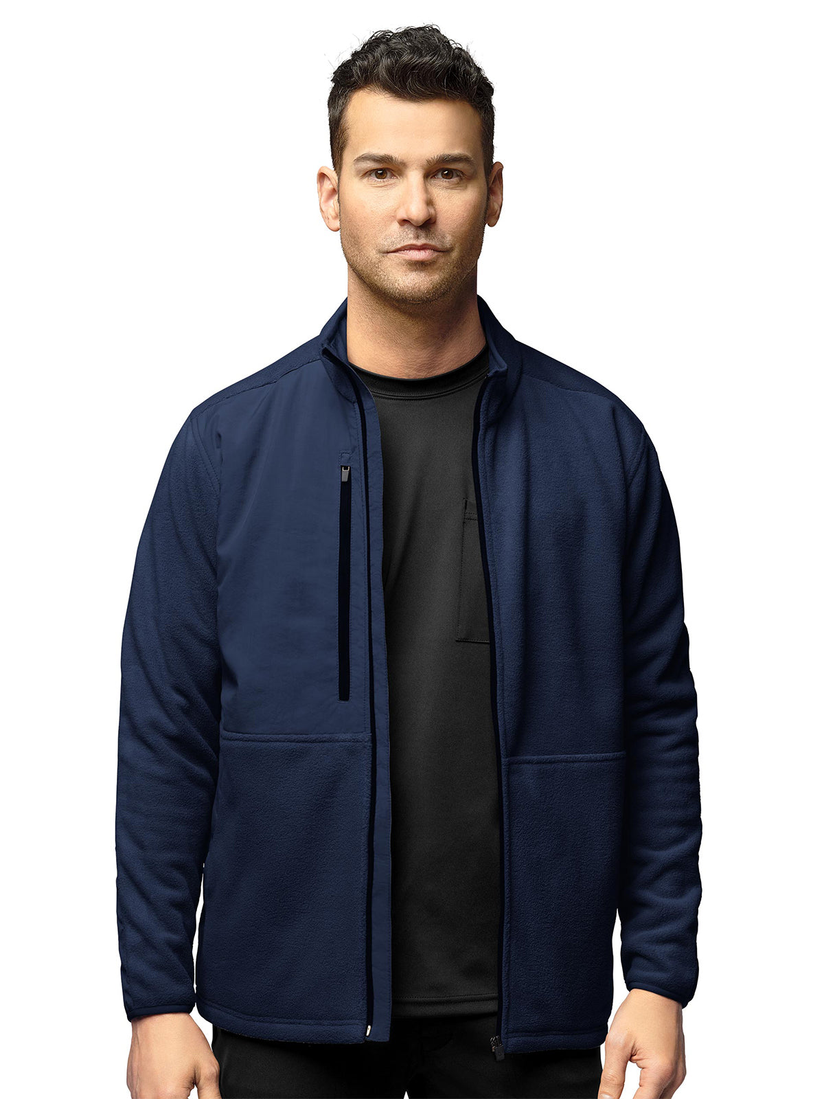 Men's Seven-Pocket Micro Fleece Zip Jacket