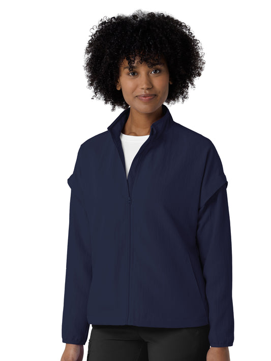 Women's Four-Pocket BreezeBreaker Scrub Jacket