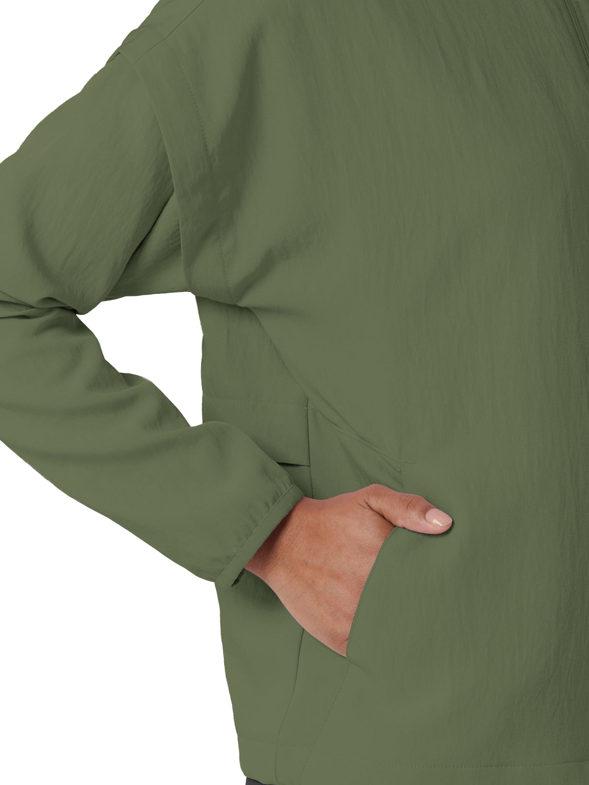 Women's Four-Pocket BreezeBreaker Scrub Jacket