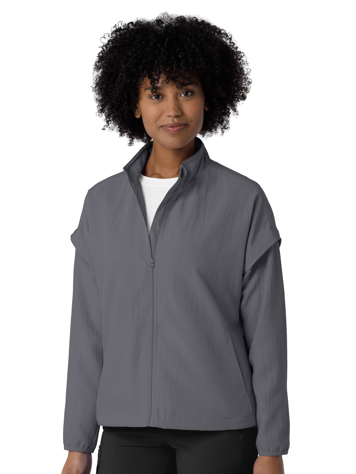 Women's Four-Pocket BreezeBreaker Scrub Jacket