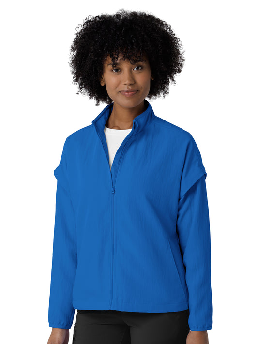 Women's Four-Pocket BreezeBreaker Scrub Jacket