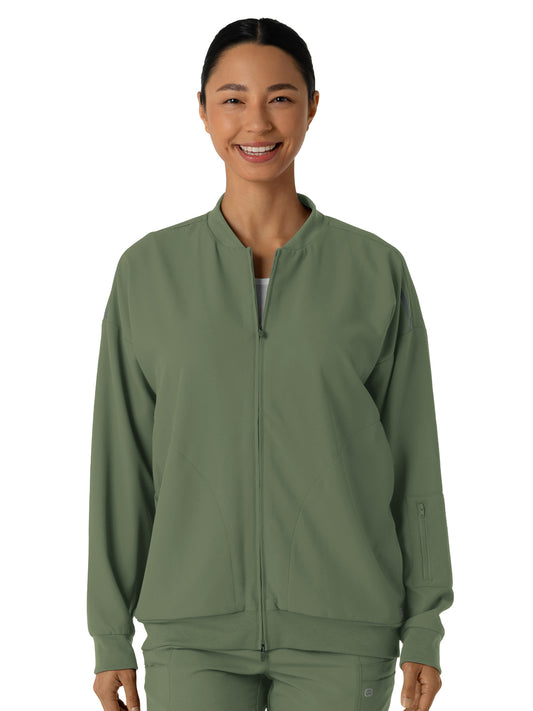 Women's 8-Pocket Bomber Jacket - 8066 - Olive