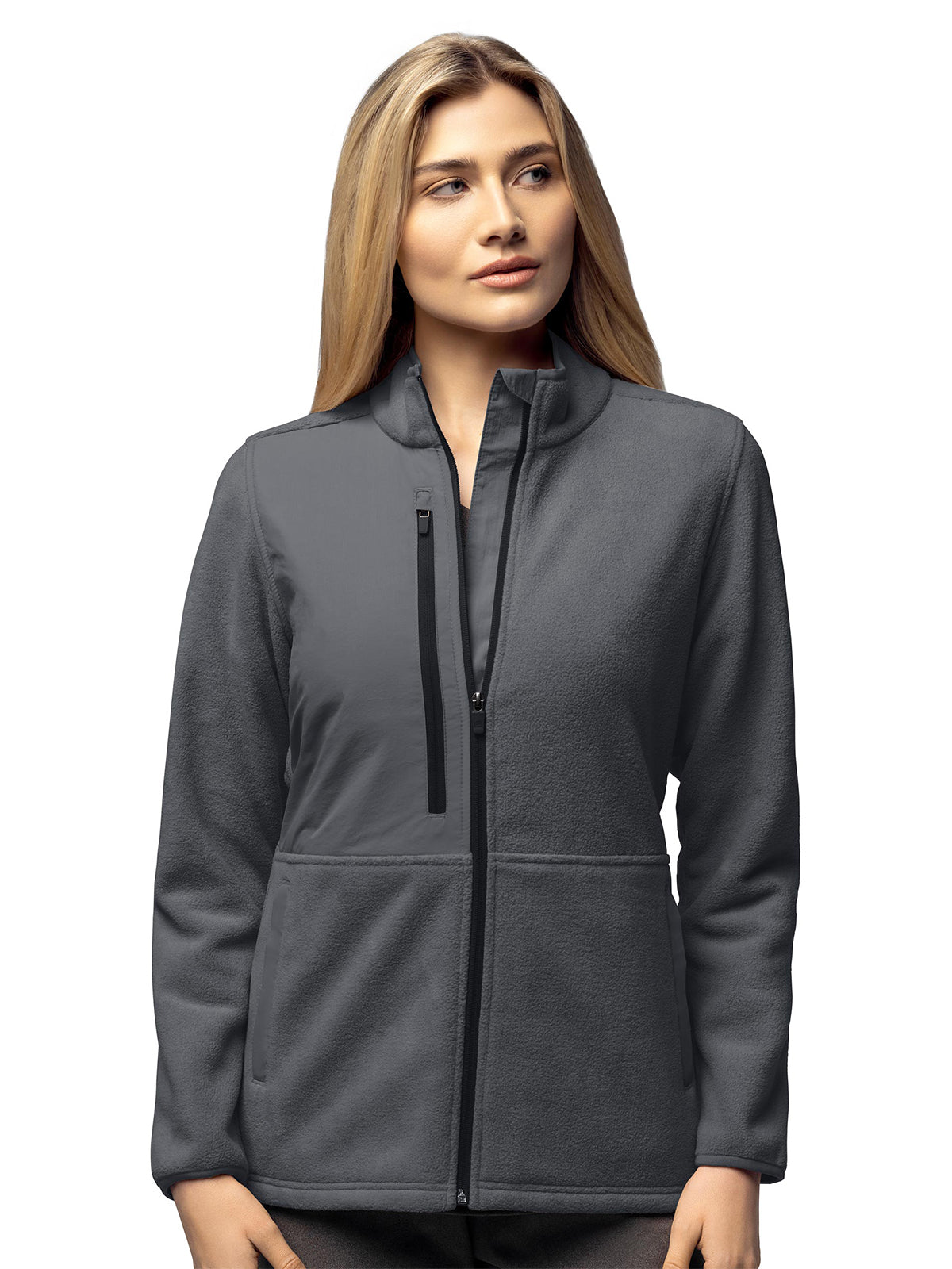 Women's Seven-Pocket Micro Fleece Zip Jacket