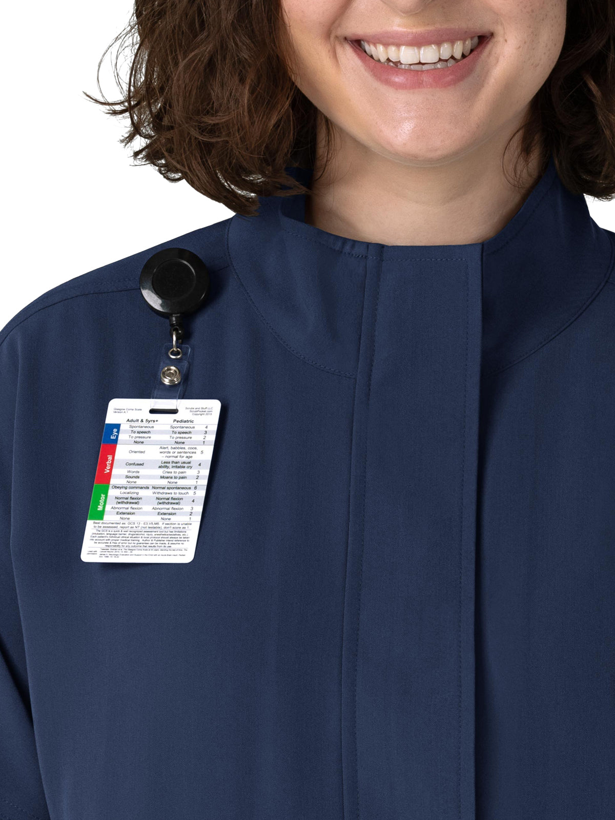 Women's Six-Pocket Packable Scrub Jacket