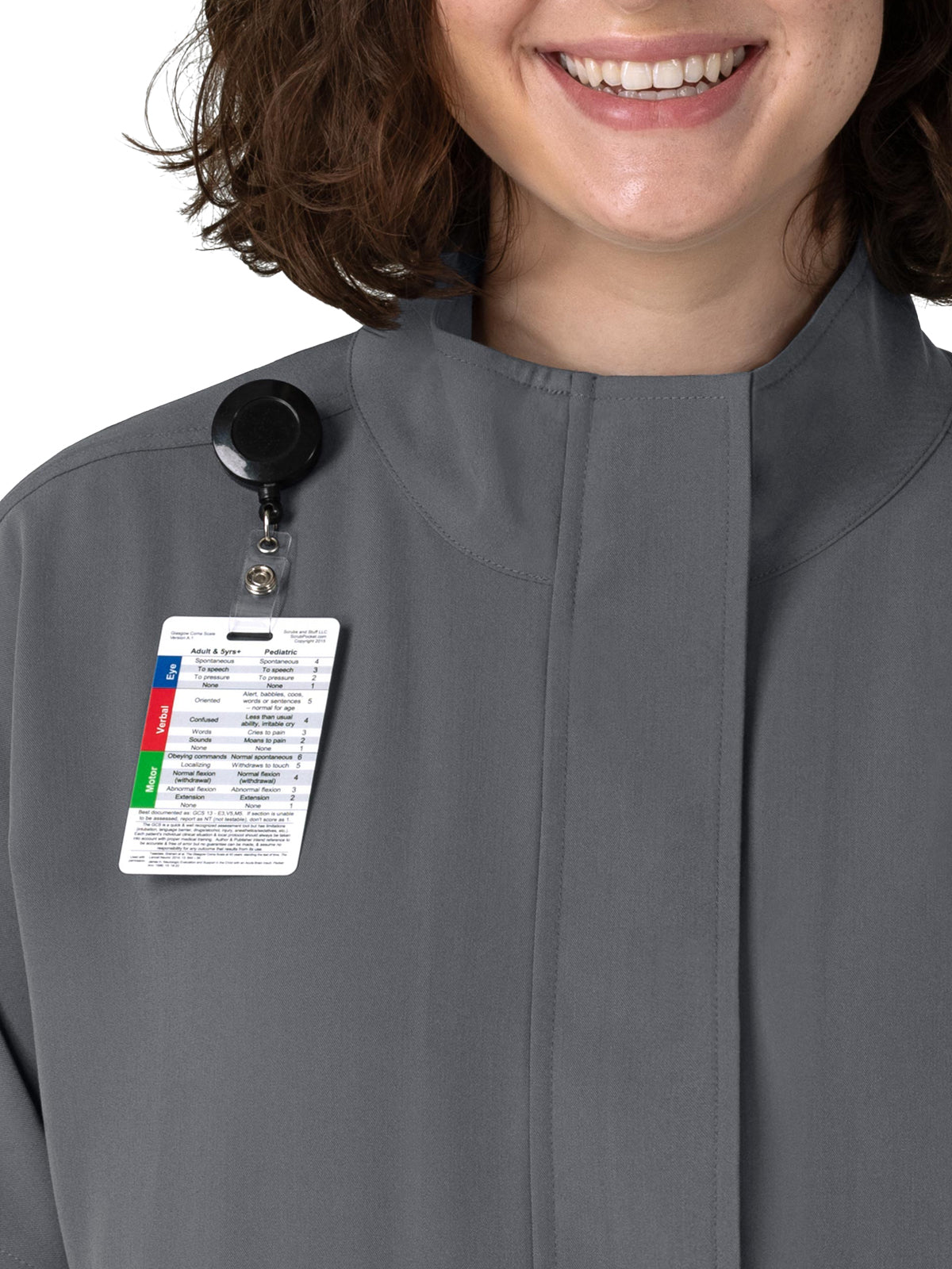 Women's Six-Pocket Packable Scrub Jacket