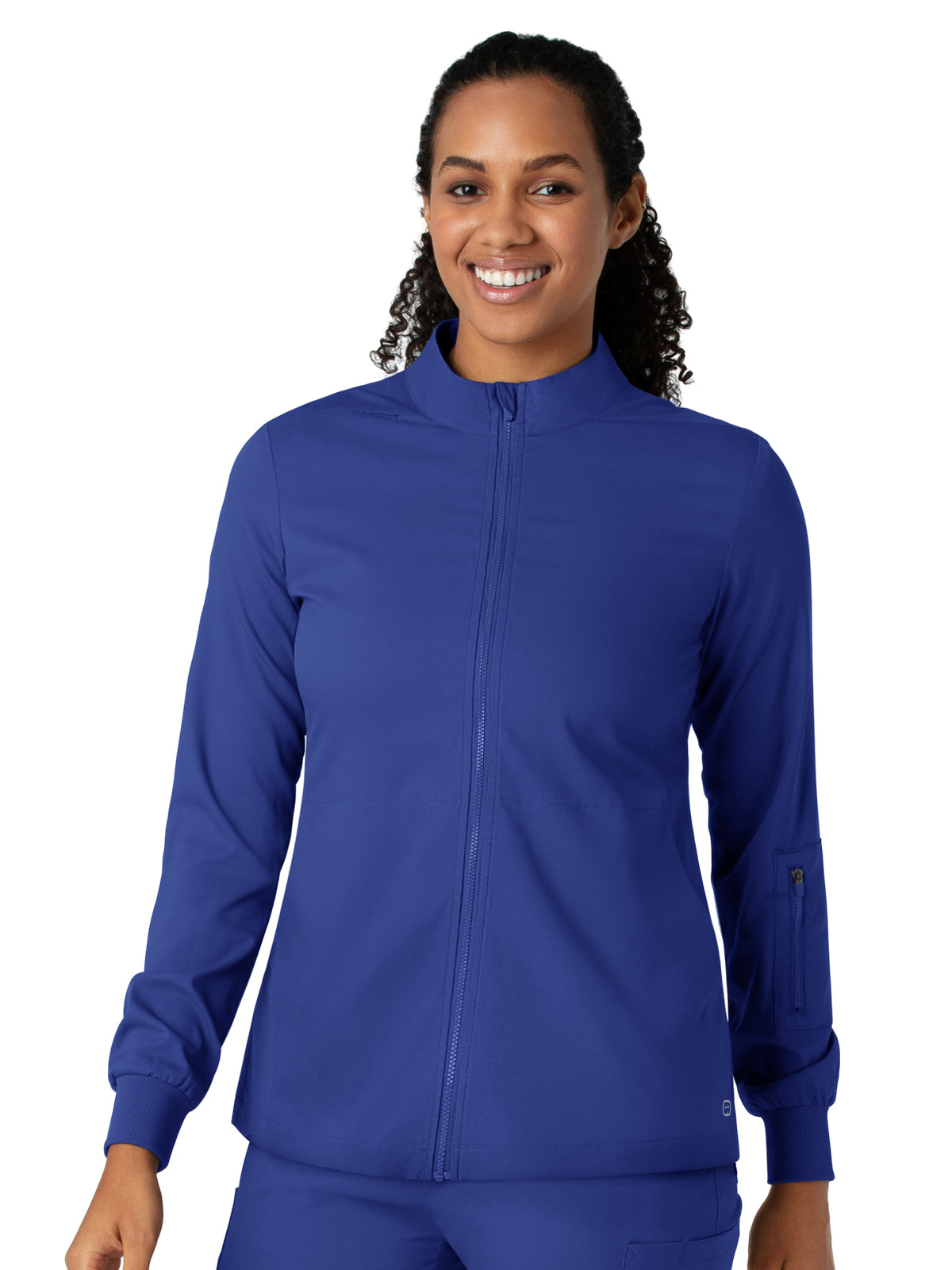 Women's Four-Pocket Warm-Up Jacket - 8151 - Galaxy Blue