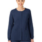 Women's Two-Pocket Crew Neck Scrub Jacket