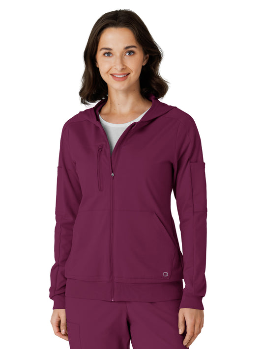 Knit Women’s Four-Pocket Zip Hoodie