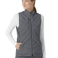 Women's Six-Pocket Quilted Vest - 8277 - Pewter