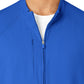 Men's Three-Pocket Zip-Front Warm-Up Scrub Jacket