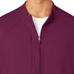 Men's Three-Pocket Zip-Front Warm-Up Scrub Jacket