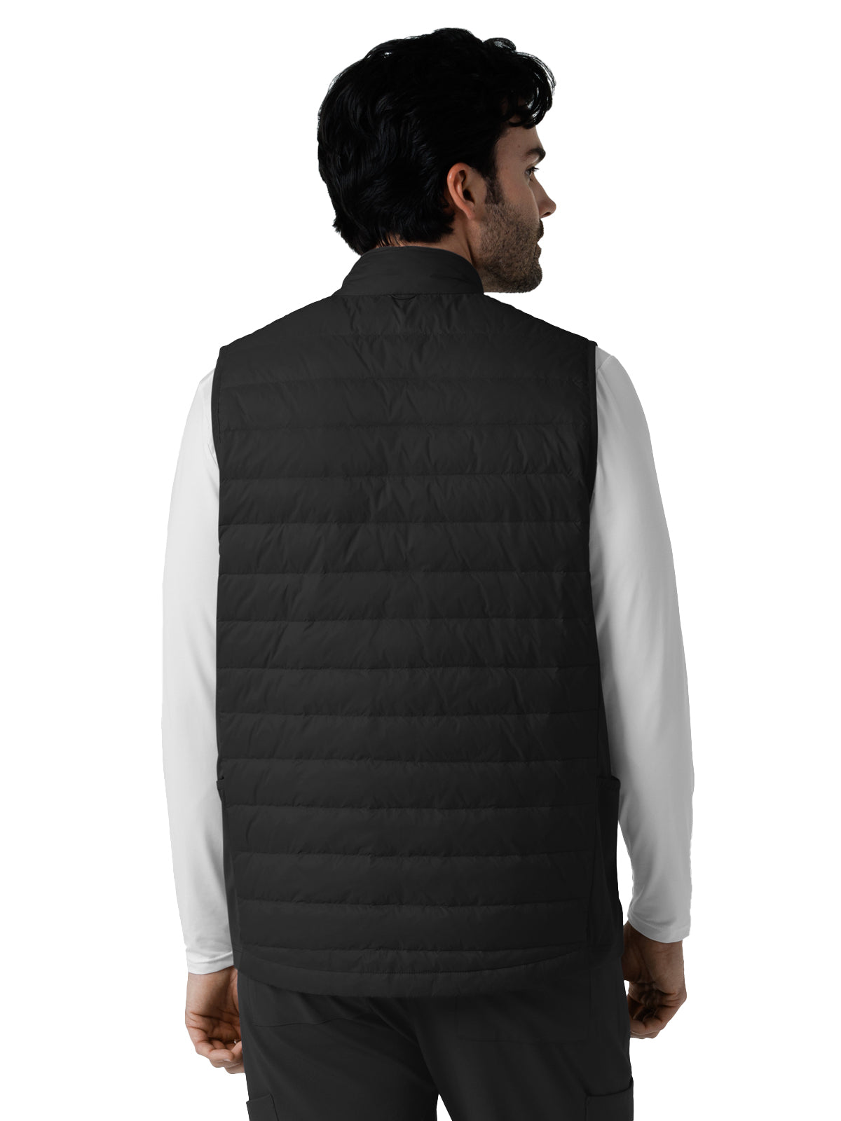 Men's Six-Pocket Quilted Scrub Vest