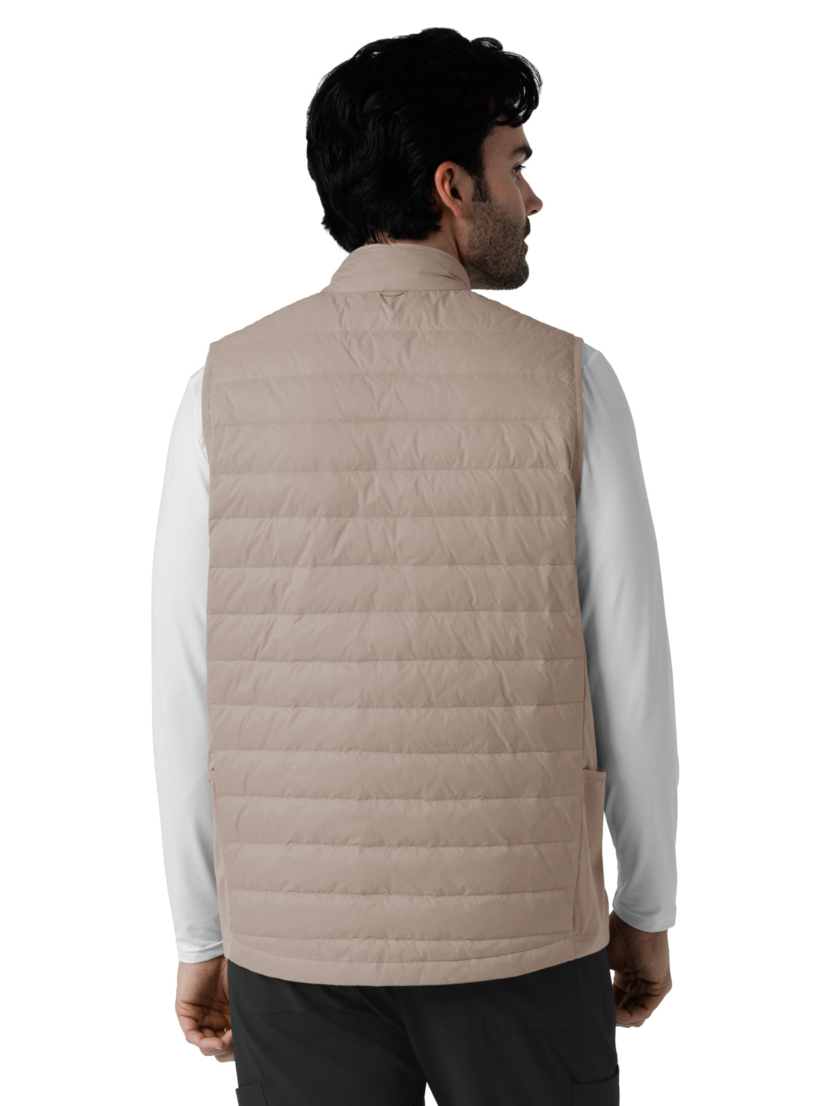 Men's Six-Pocket Quilted Scrub Vest