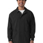 Men’s Four-Pocket Scrub Shirt Jacket - 8380 - Black