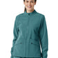Women's Four-Pocket Soft Shell Scrub Jacket - 8509 - Vintage Teal