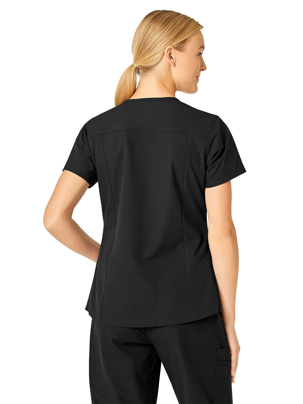 Women's Five-Pocket Modern Fit V-Neck Top