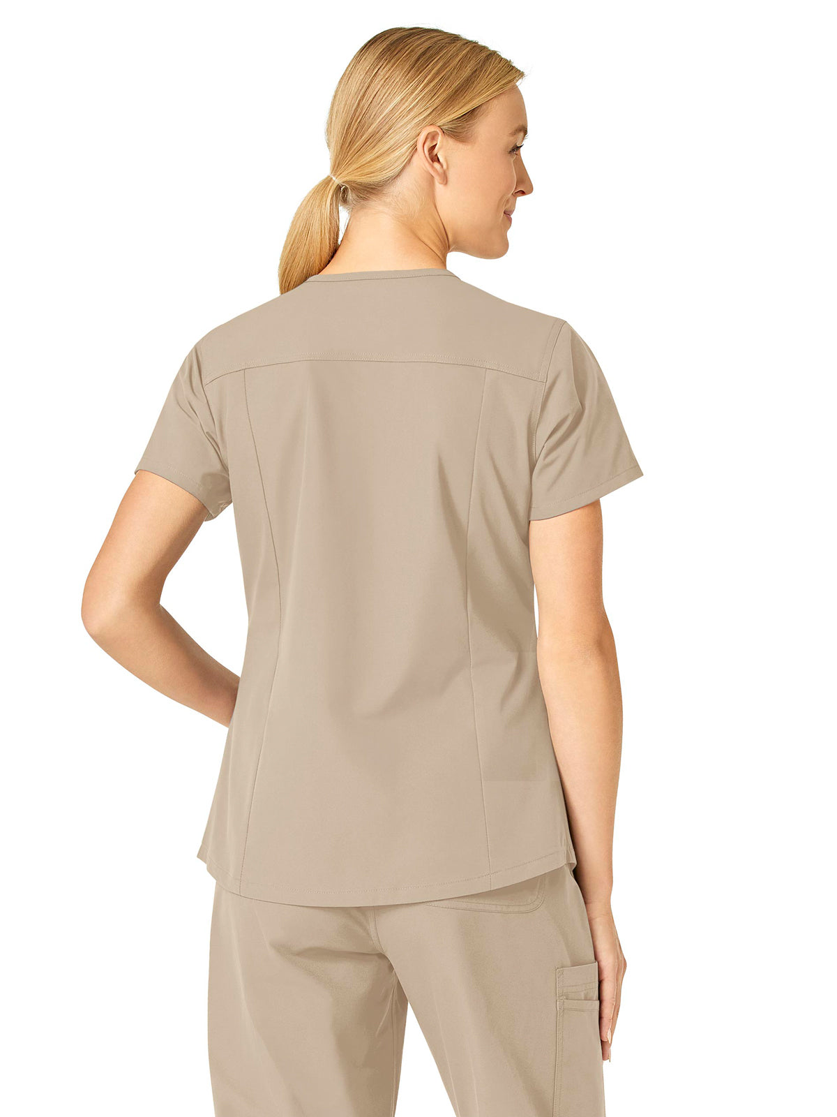 Women's Five-Pocket Modern Fit V-Neck Top