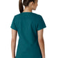 Women's Four-Pocket V-Neck Knit Panel Scrub Top