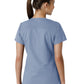 Women's Four-Pocket V-Neck Knit Panel Scrub Top