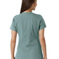 Women's Notch Neck Tunic Knit Panel Scrub Top