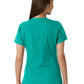 Women's Notch Neck Tunic Knit Panel Scrub Top