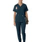 Women's Four-Pocket Oversized V-Neck Scrub Top