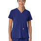 Women's Three-Pocket Flex Panel V-Neck Top - C13210 - Galaxy Blue