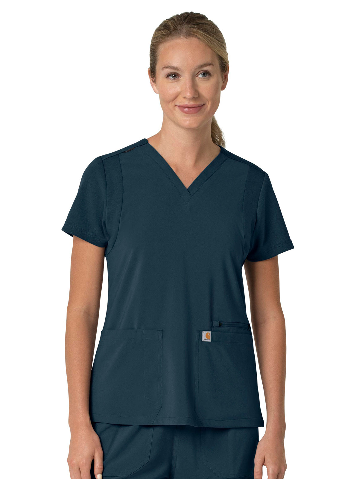 Women's Three-Pocket Flex Panel V-Neck Top