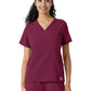 Women's Knit Panel Scrub Top