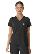 Women's One-Pocket Tuck-In Top - C13410 - Black
