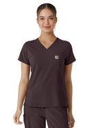 Women's One-Pocket Tuck-In Top - C13410 - Dark Sepia