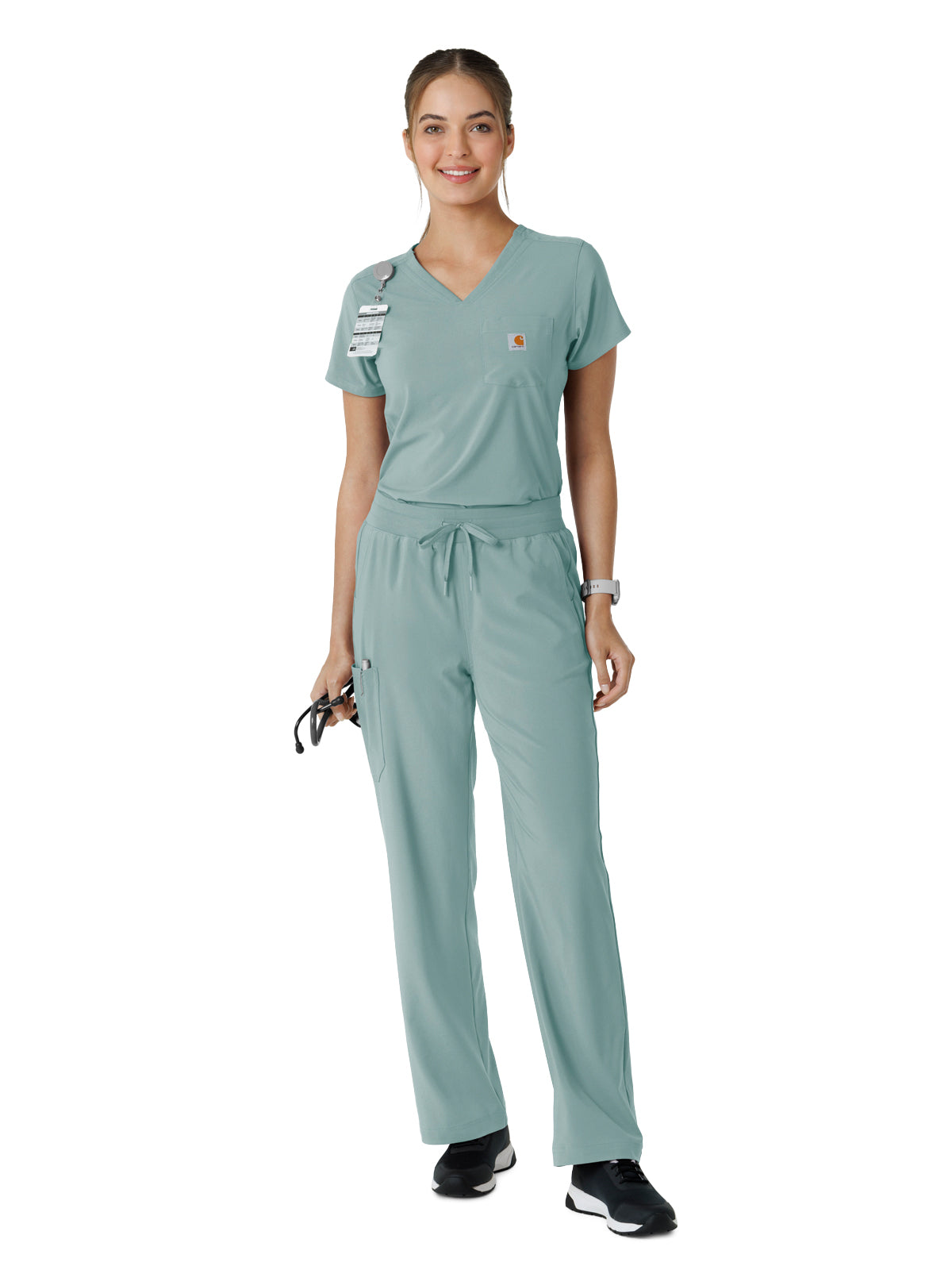 Women's One-Pocket Tuck-In Scrub Top