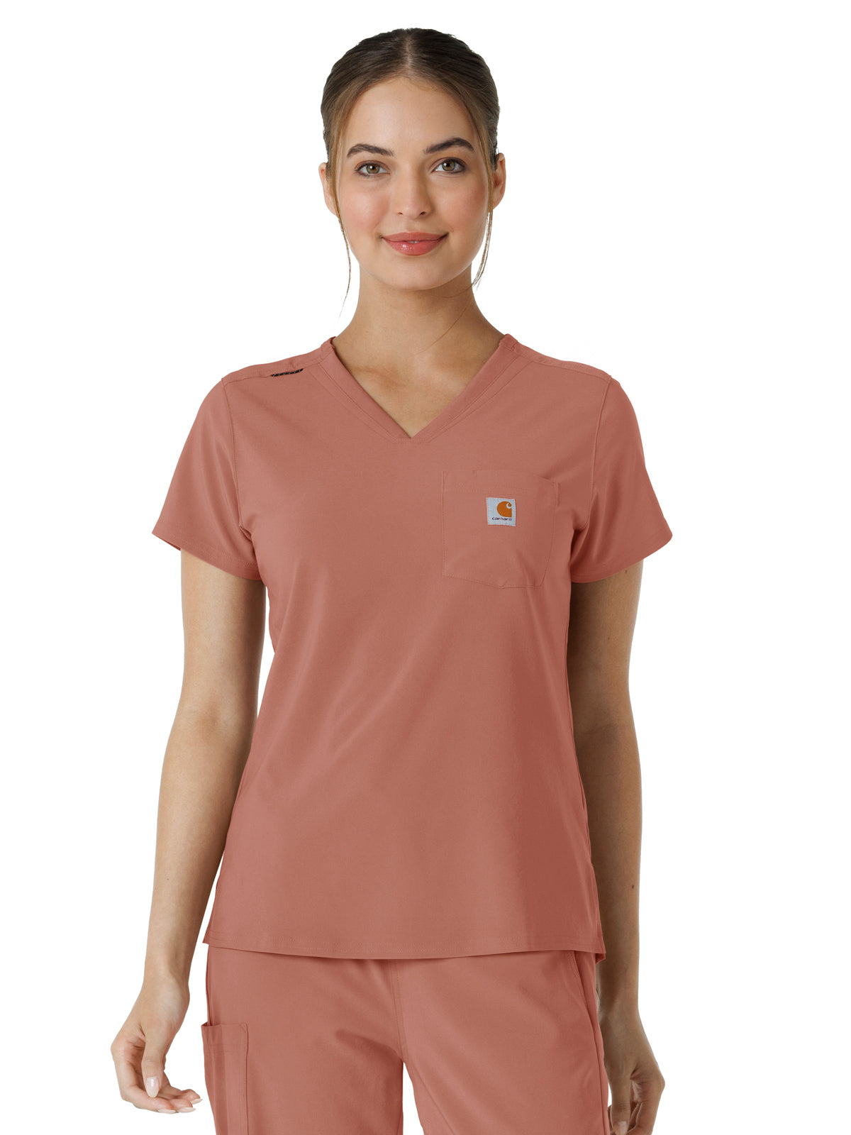 Women's One-Pocket Tuck-In Scrub Top