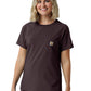Women's One-Pocket Crew Neck Scrub Top - C13510 - Dark Sepia
