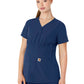 Women's Four-Pocket Henley Maternity Top - C14113 - Navy