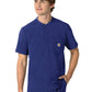 Men's Three-Pocket Henley Top - C16310 - Galaxy Blue