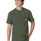 Men's Three-Pocket Henley Top - C16310 - Olive
